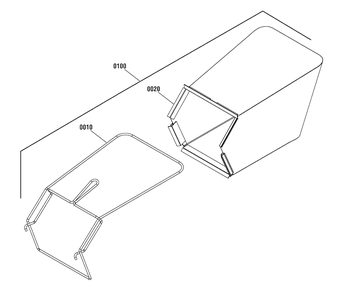 Grass Bagger, 22" (7600107) Diagram and Parts List for 7800822-BTXPV22700E 2011 Briggs and Stratton Lawn Mower
